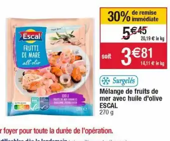 Cora x Carrefour Surgelés escal offre