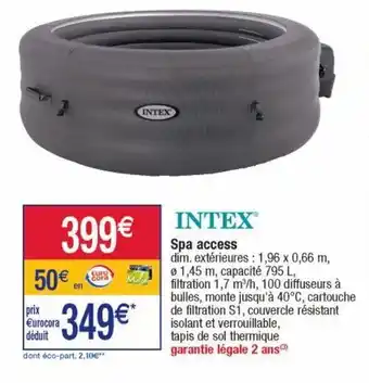 Cora x Carrefour Spa gonflable intex offre