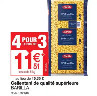 Cellentani de qualité supérieure BARILLA