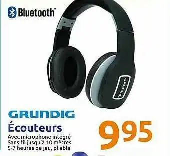 Action écouteurs Grundig offre