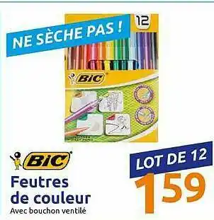 Action Feutres De Couleur Bic offre