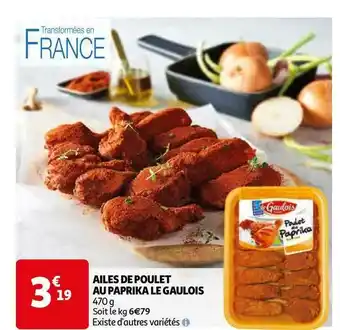 Auchan Direct Ailes De Poulet Au Paprika Le Gaulois offre