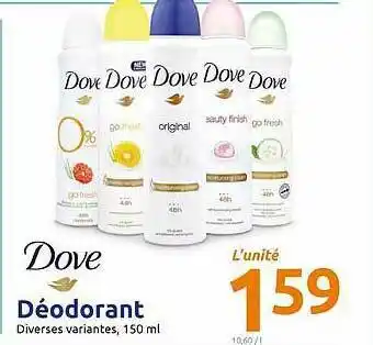 Action Déodorant Dove offre