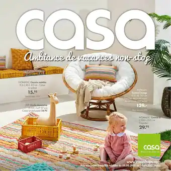 Casa Coussin Matelas Nomadic, Girafe Décorative Jeff, Fauteuil Lounge Papasan, Couvre-lit Nomadic offre