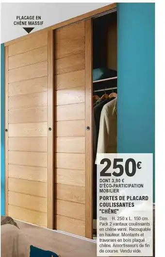 E.Leclerc Brico Portes De Placard Coulissantes offre