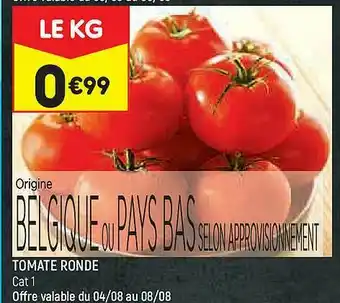 Leader Price Tomate Ronde offre