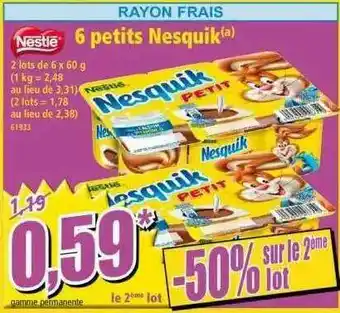 Norma 6 Petits Nesquik Nestlé offre
