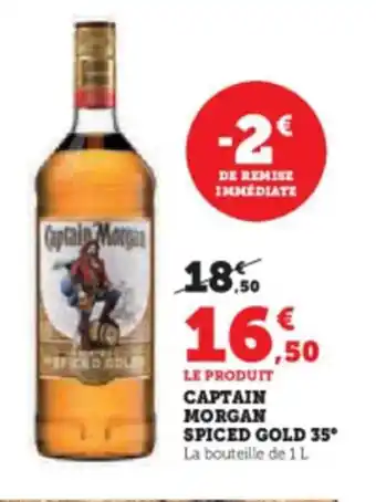 Super U CAPTAIN MORGAN SPICED GOLD 35° offre