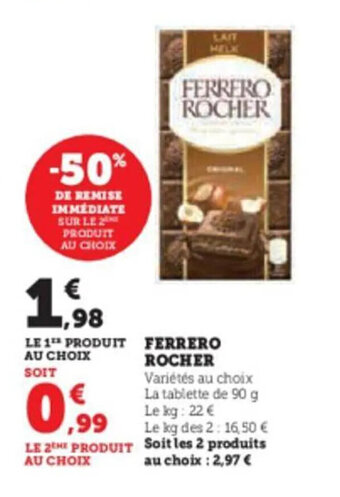 Super U FERRERO ROCHER offre