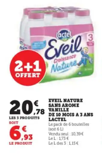 EVEIL NATURE SANS AROME VANILLE DE 10 MOIS A 3 ANS LACTEL