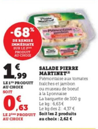 Super U SALADE PIERRE MARTINET offre