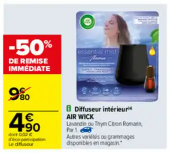 Carrefour Diffuseur intérieur Air Wick offre