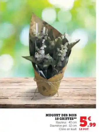 Super U MUGUET DES BOIS 10 GRIFFES offre