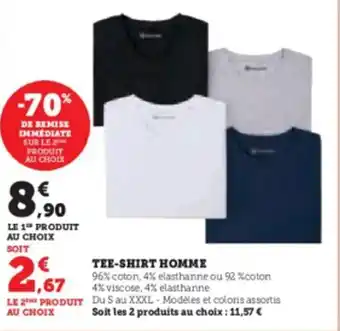 Super U TEE-SHIRT HOMME offre