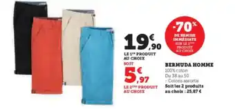 Super U BERMUDA HOMME offre