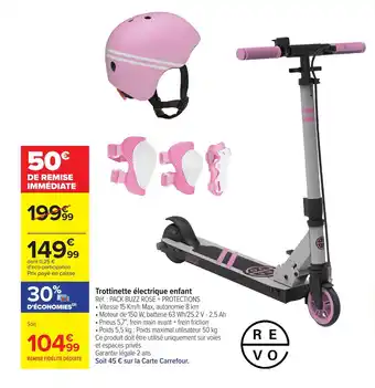 Carrefour Trottinette électrique enfant offre