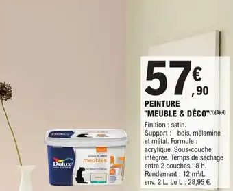 E.Leclerc Brico PEINTURE "MEUBLE & DÉCO"(1)(3)(4) offre