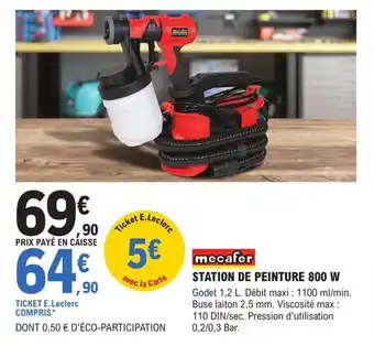 E.Leclerc Brico STATION DE PEINTURE 800 W offre