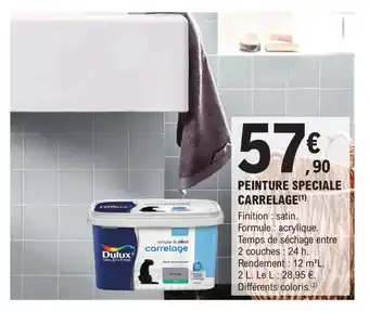 E.Leclerc Brico PEINTURE SPECIALE CARRELAGE (¹) offre