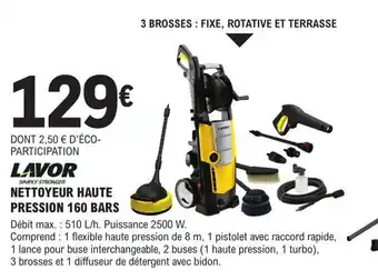 E.Leclerc Brico NETTOYEUR HAUTE PRESSION 160 BARS offre