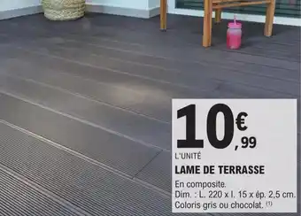 E.Leclerc Brico LAME DE TERRASSE offre
