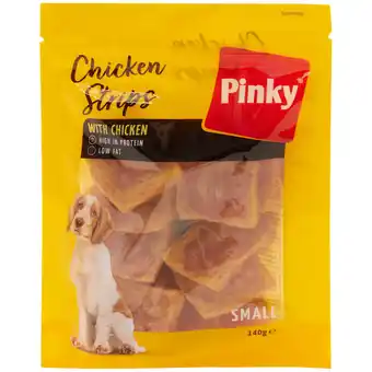 Action Snacks pour chiens Chicken Strips Pinky offre