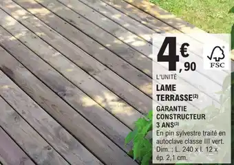 E.Leclerc Brico LAME TERRASSE (²) offre