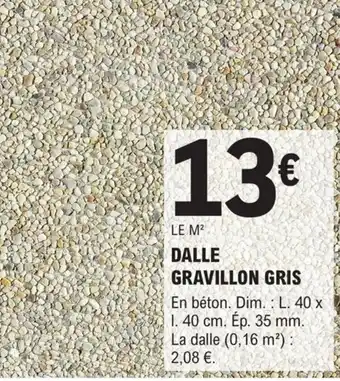 E.Leclerc Brico DALLE GRAVILLON GRIS offre