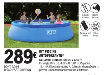 E.Leclerc Brico KIT PISCINE AUTOPORTANTE (4) offre