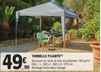 E.Leclerc Brico TONNELLE PLIANTE(2) offre