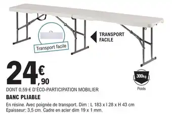 E.Leclerc Brico BANC PLIABLE offre