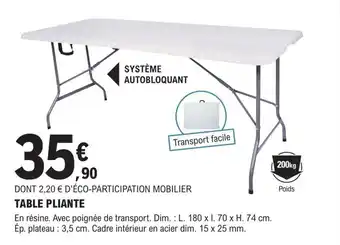 TABLE PLIANTE