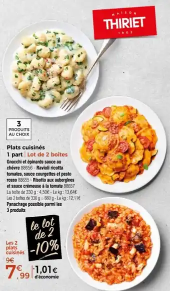 Thiriet Plats cuisinés offre