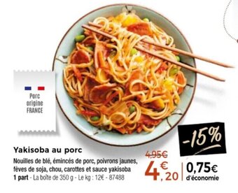 Thiriet Yakisoba au porc offre