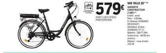 E.Leclerc Sport VAE VILLE 26" offre