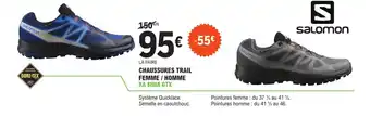 E.Leclerc Sport CHAUSSURES TRAIL FEMME / HOMME offre