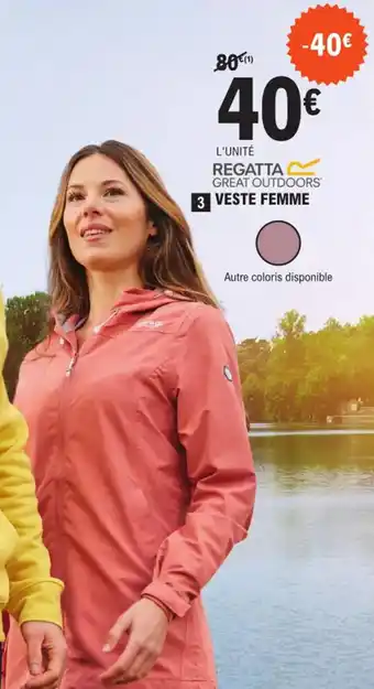 E.Leclerc Sport VESTE FEMME offre