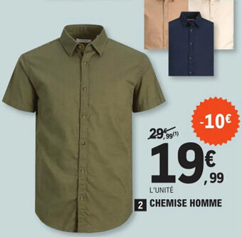 E.Leclerc Sport CHEMISE HOMME offre