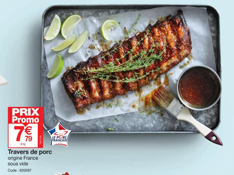 Promocash Travers de porc offre
