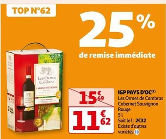Auchan Igp pays d'oc offre