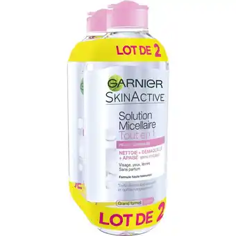 Auchan Supermarché Eau micellaire garnier skin active offre