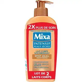 Auchan Lait pour le corps effet soleil mixa offre