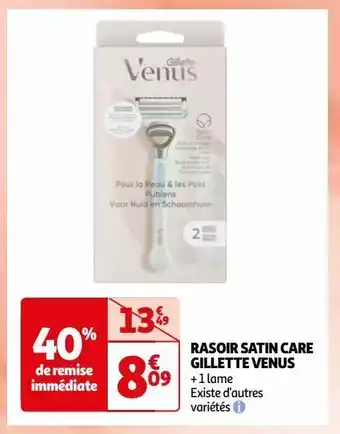 Auchan Supermarché Rasoir satin care gillette venus offre