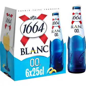 Auchan Bière blanche 1664 sans alcool offre