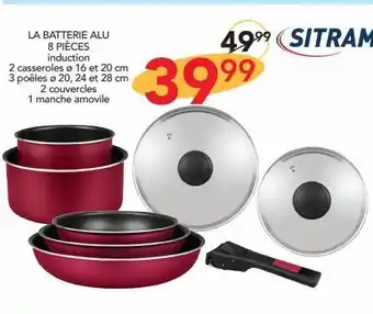 La batterie alu 8 pieces