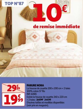 Auchan Parure nora offre