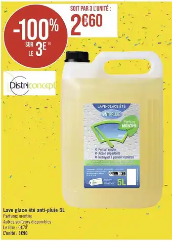 Districoncept lave glace été anti-pluie 5l