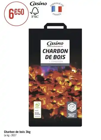 Casino charbon de bois 3kg