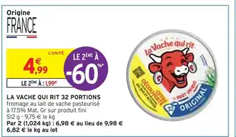 Intermarché La vache qui rit la vache qui rit 32 portions offre