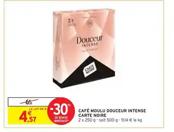 Intermarché Carte noire café moulu douceur intense offre
